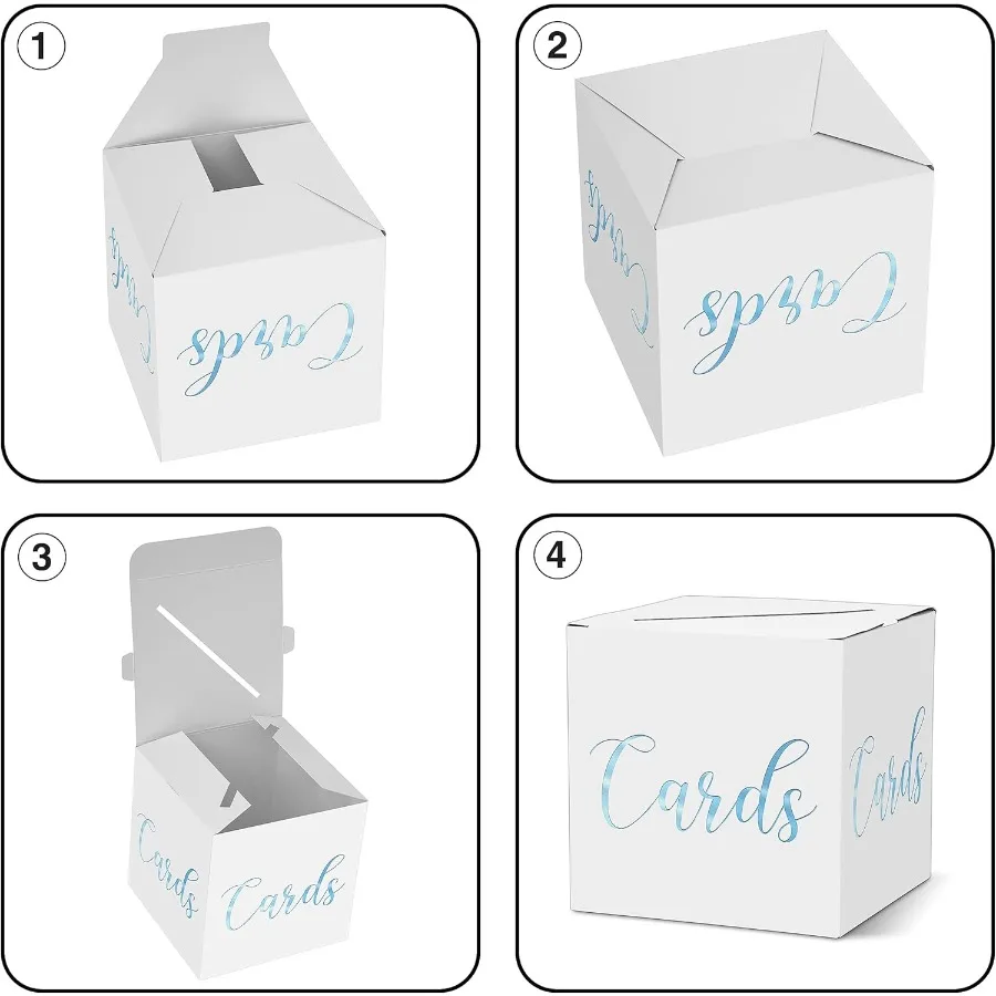 الكلاسيكية الأنيقة صندوق بطاقات 1 مجموعة الساخن ختم بطاقة تلقي صندوق للهدايا المغلف المال الزفاف الزفاف استحمام الطفل عيد ميلاد غراد