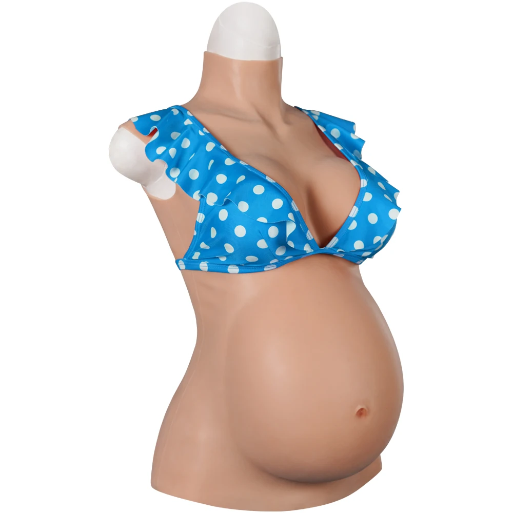 EYUN 4th Artificial Silicone Fake Pregnant Soft Belly Realistic Silicone Pregnancy Jelly Belly For Crossdresser To Be A Mom