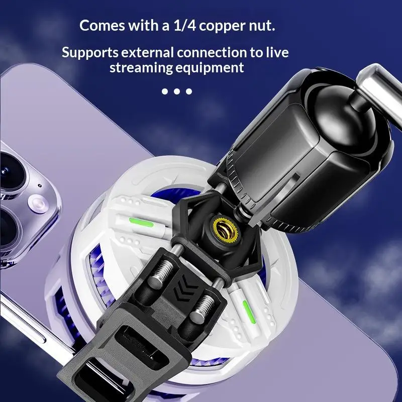 

P5 Universal Mobile Phone Cooler Back Clip Adjustable Elastic Back Clip Compatible With Various Magnetic Heat Sink