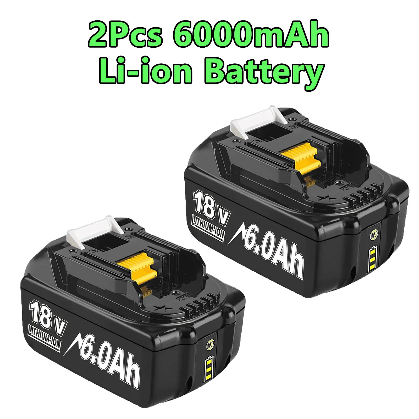 Voor Makita BL1830 Batterij Vervanging 9000mAh/6000mAh BL1840 BL1850 BL1860 18V Oplaadbaar Met Enkele 4A/Dual 6A Lader