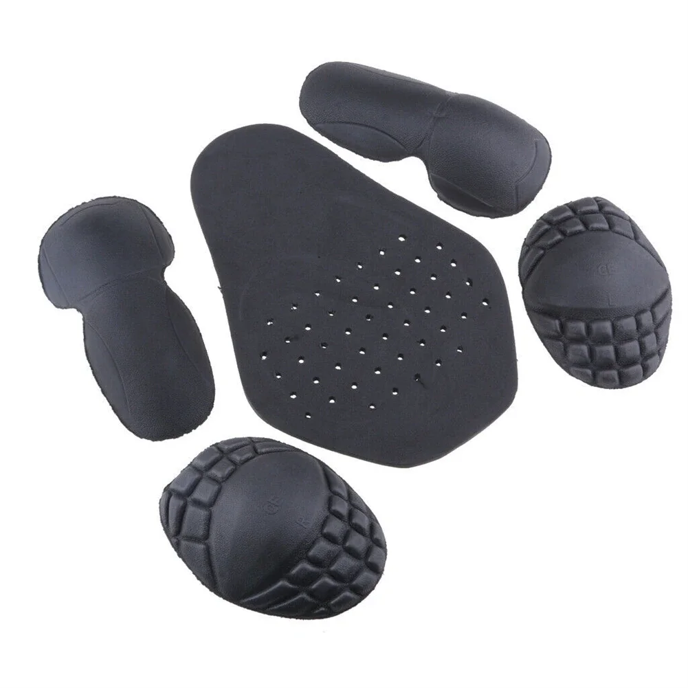 5Pcs/Set Motorcycle Shoulder Protector Elbow Protector Back Protector Motorcycl riding suit built-in protective gear EVA