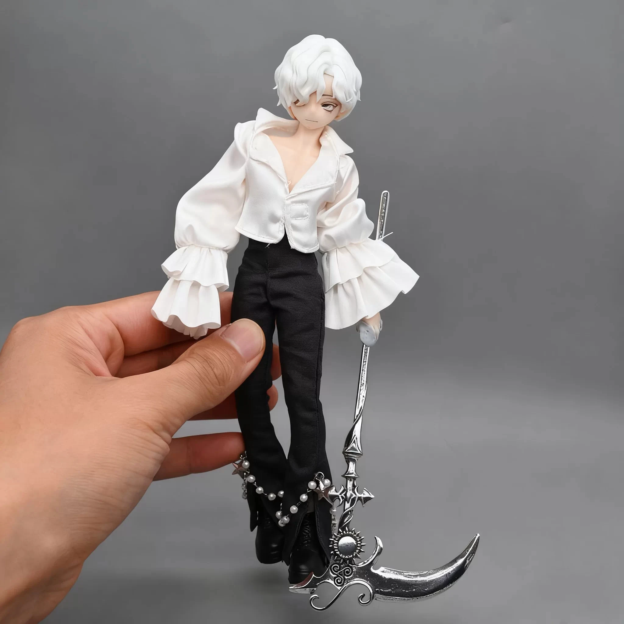 In Stock 1/12 Scale Weapons Accessories Butcher Knife Sickle Spear For 6inch Shf Action Figure Scene Models