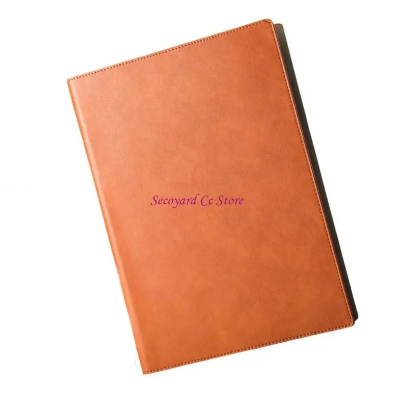N3UC Professional Contract Signing Book for A4 Paper Incorporating Closure and PU Leather for Document Management
