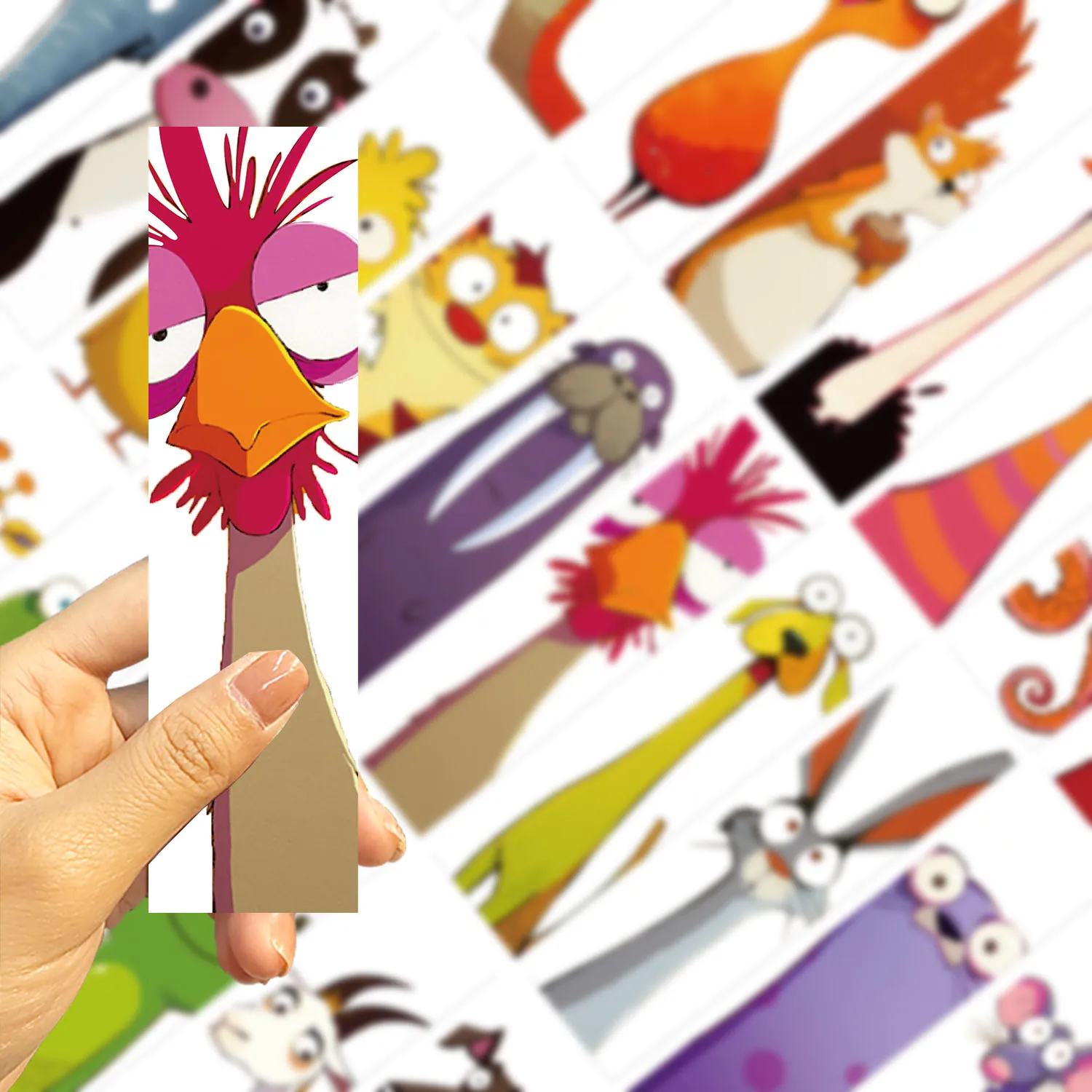 30pcs Funny Animal Bookmarks Students Creative Gifts DIY Page Bookmarks Cartoon Reading Pages Book Labeling Decoration