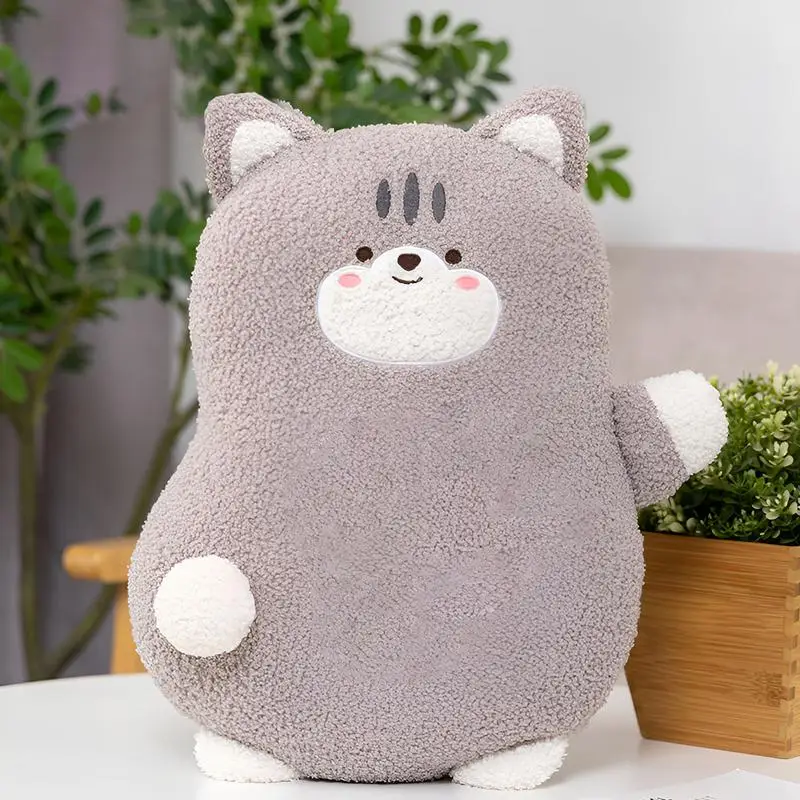 ตุ๊กตาแมวแมว KidsPlush ของเล่นหมอน 45 ซม.แมวตุ๊กตารูปตุ๊กตาของเล่น Fluffy Cat ของเล่นสําหรับโซฟาห้องนอนตกแต่งรถ