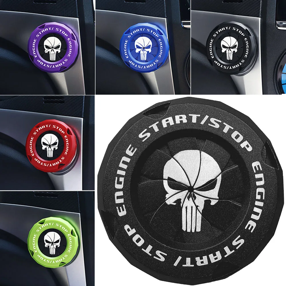 

Skull One-touch Start Decorative Cover ABS Rotary Switch Protective Ignition Switch for Most Cars