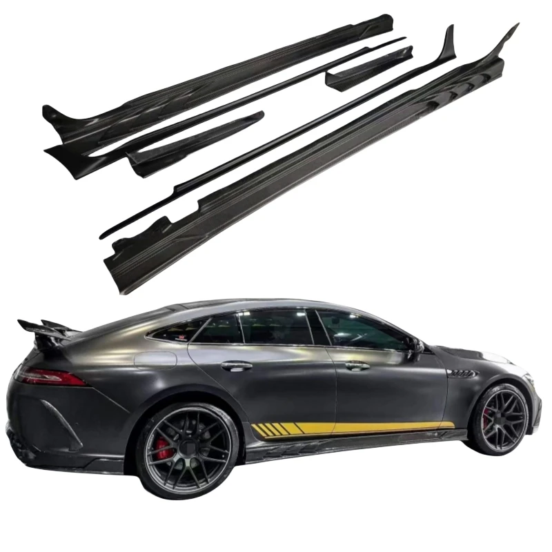 Car Parts Left right side Fender Side Skirt Cover Trim Carbon Exterior High Quality For Mercedes-Benz GT50 GT53 GT63 Body kits