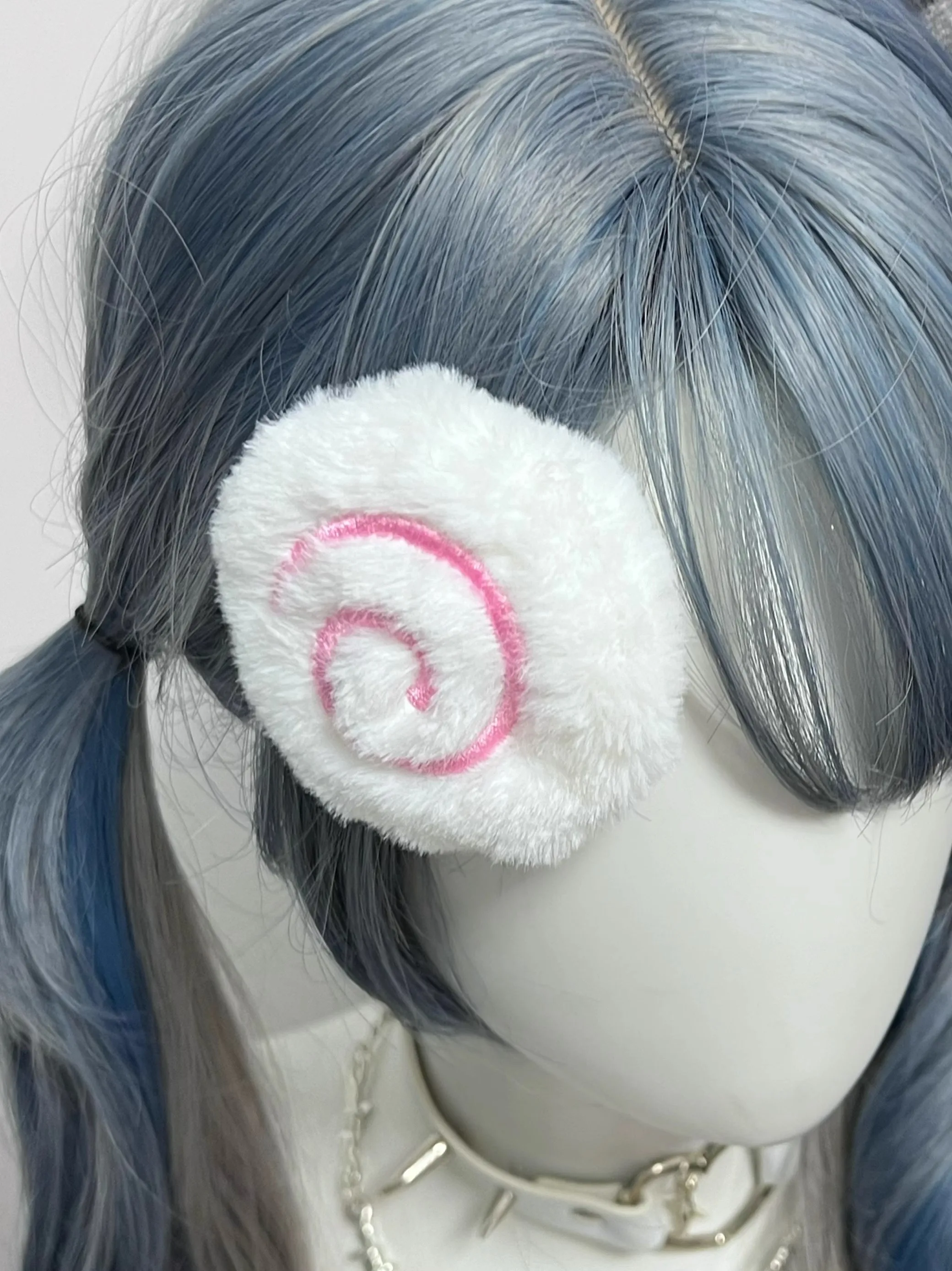 Handgemaakte Lolita haarclip Anime rollenspel Halloween pluizige Y2K haarclip voor vrouw paardenstaart haarclip