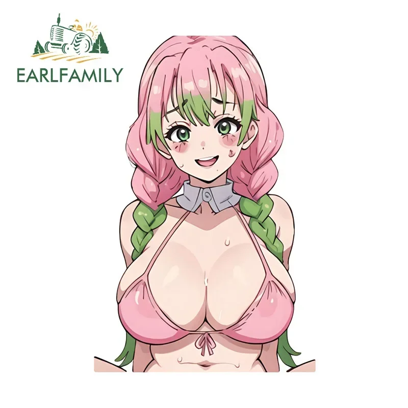 

EARLFAMILY Anime Sexy Girl Car Sticker Hentai Air Conditioner Waifu Auto Motorcycle Decal Car Styling Racing Drifting Graphics