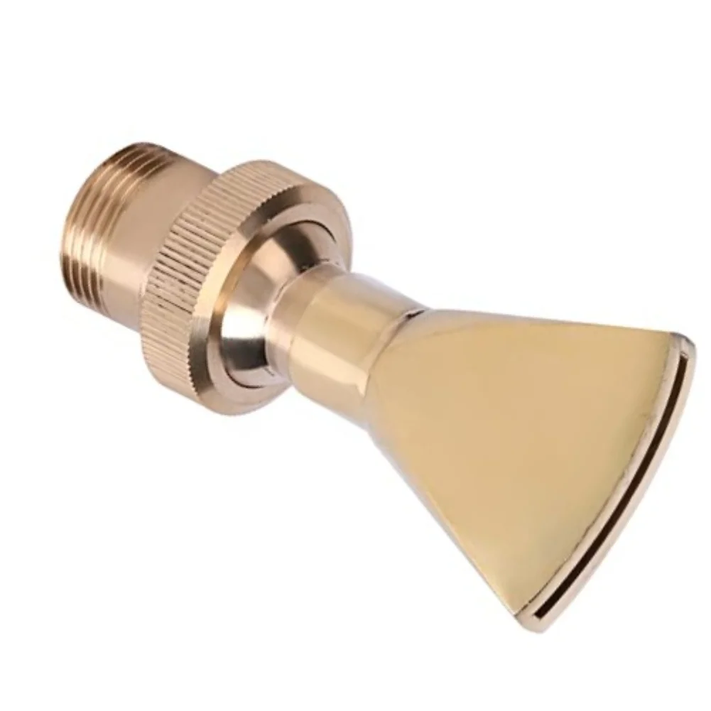 Brass for fan Spray Nozzle for Garden Water Features Adjustable Tilt Rotation Design Oxidation Resistant G1/2 G3/4 Fit