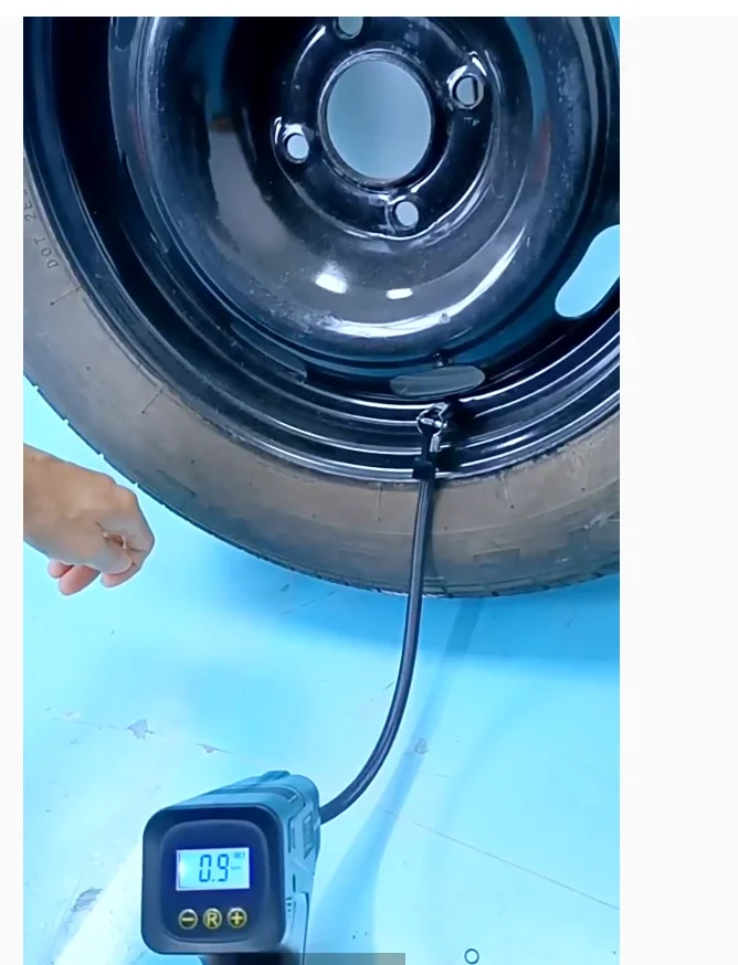 Compact Portable Smart Digital Display Air Pump Gun Car Tire Inflator for Rapid Inflation view 6