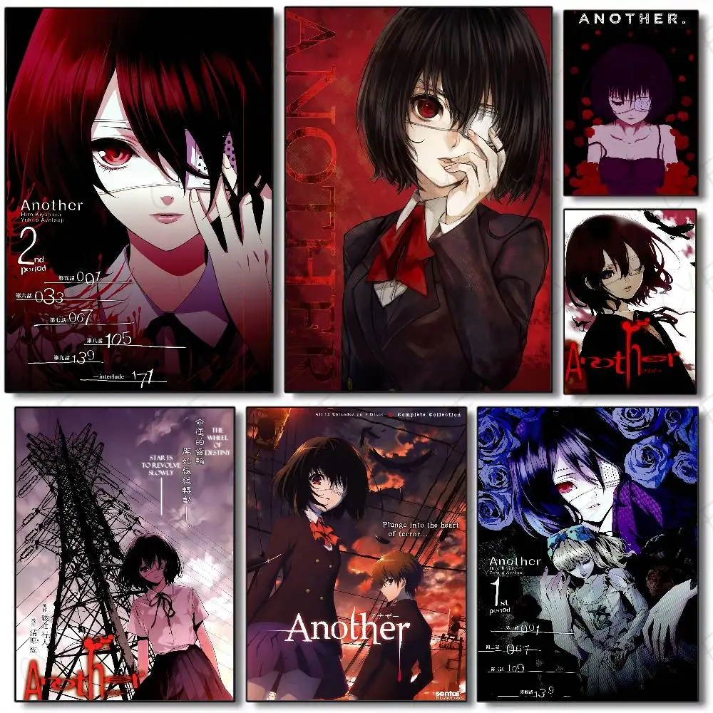 Anime A-Another M-Misaki Mei Poster Wasserdicht Vintage Film Poster Hohe Qualität Wand Kunstdruck Für Room Decor Geschenk