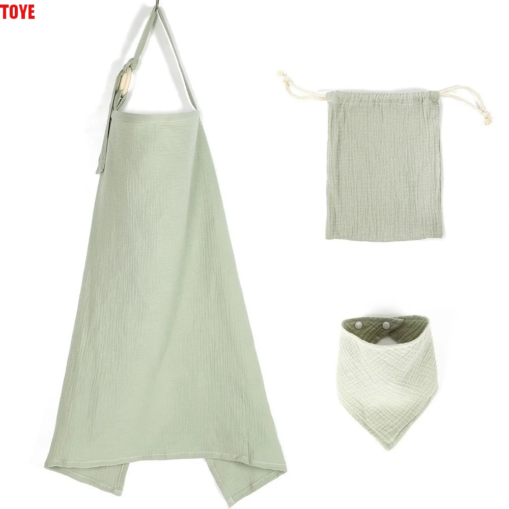 

Комплект из 3 предметов: хлопковые регулируемые накидки для кормления, дышащие, защитные от просвечивания, для кормления грудью