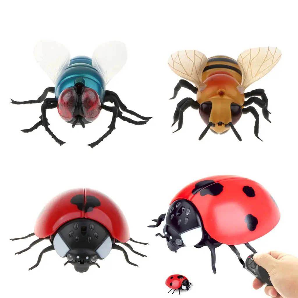 

Remote Control Toy RC Bee Creepy Animal Prank Gag Funny Toy for Pets Kids Party Trick