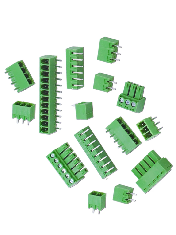 KF2EDG 3,81 MM-2P/3/4/5/6/7/8/9/10/11/12P conector enchufable terminal de cableado PCB pin recto/doblado + enchufe