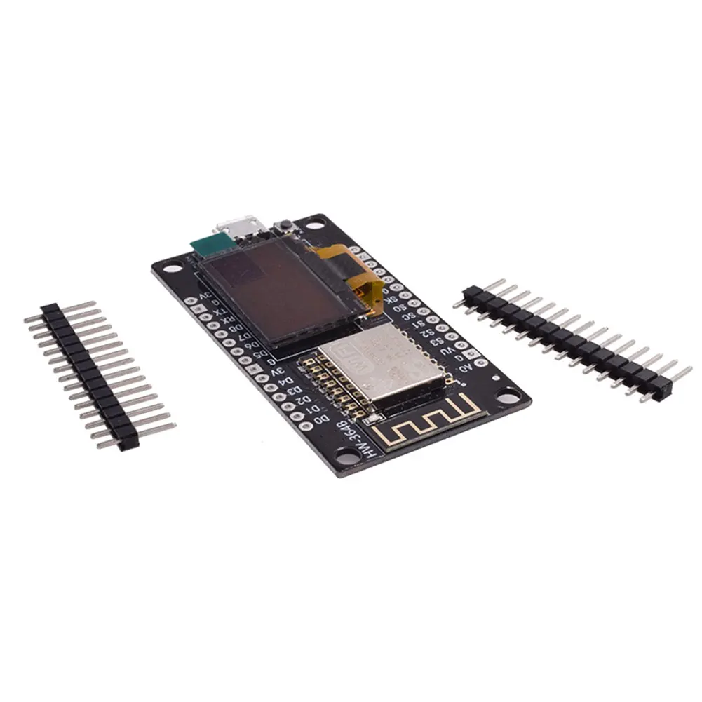 NodeMCU ESP8266 ESP-12E WiFi Module 0.96 Inch OLED Display ESP8266 Serial Port WiFi Module Micro USB for Arduino/Micropython