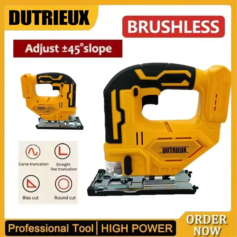 Fit Dewalt 2700 RPM Borstelloze Curve Saw 20 V Draadloze Elektrische Decoupeerzaag Draagbare Multifunctionele Verstelbare Houtbewerking Power Tool