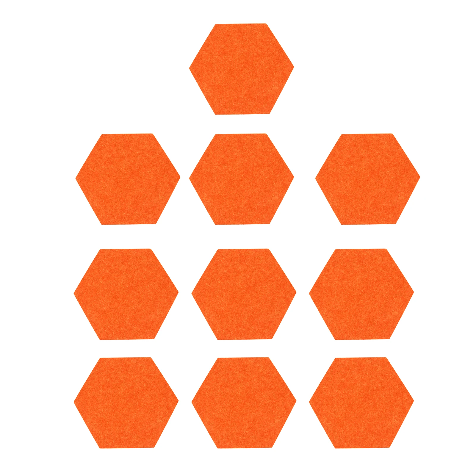 

10pcs Hexagon Decor Display Wall Sticker For Home Hexagon Felt Panel Office Photo Message Board Felt Panel Sticker
