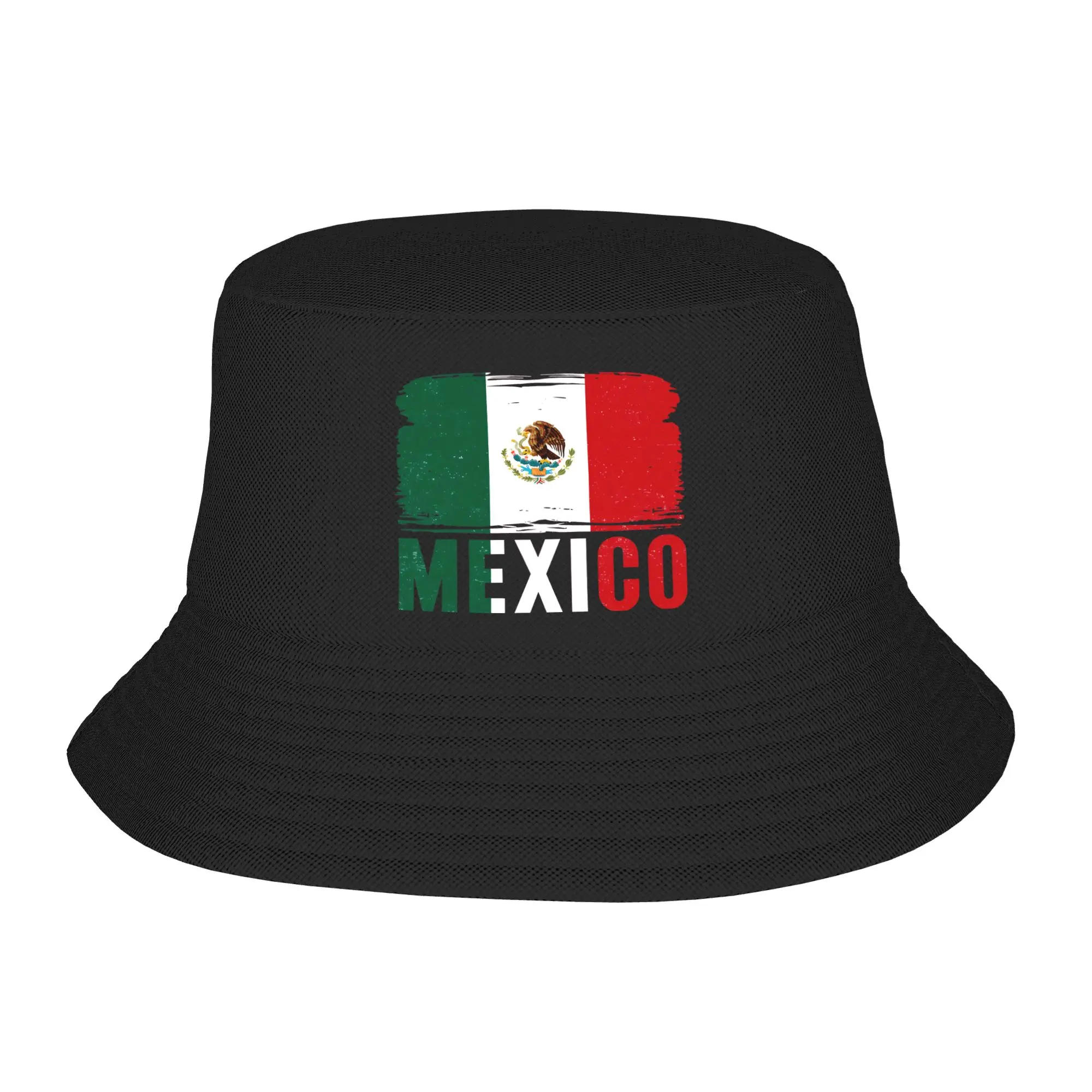 Pray for Mexico flag Bucket Hats Gifts For Women Kawaii  Vocation Caps For Travel Lightweight