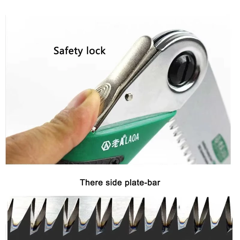 LAOA SK5 Sharp Tooth Foldable Garden Pruning Saw Multifunctional Hand Pruner for Gardening Camping Woodworking Cutting Tool