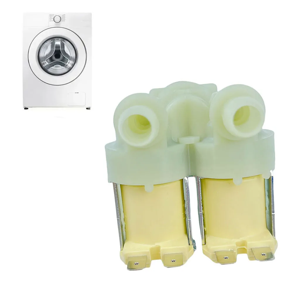 1PC DC62-00024M Water Inlet Valve Solenoid Switch For Drum Washing Machine Repair Accessory White Plastic 79x60mm