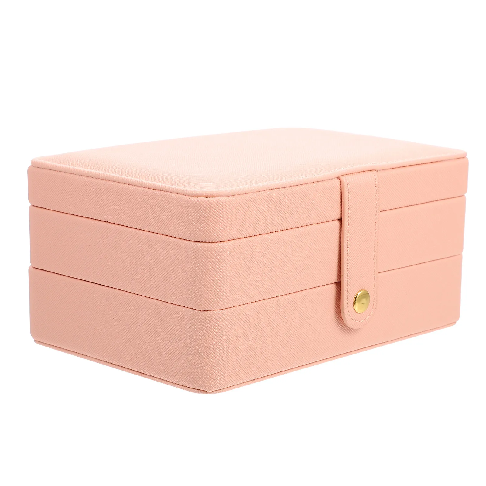 PU Multi-Layer Jewelry Storage Box Portable Travel Organizer for Necklaces Earrings Rings Bracelets Pendants Brooches