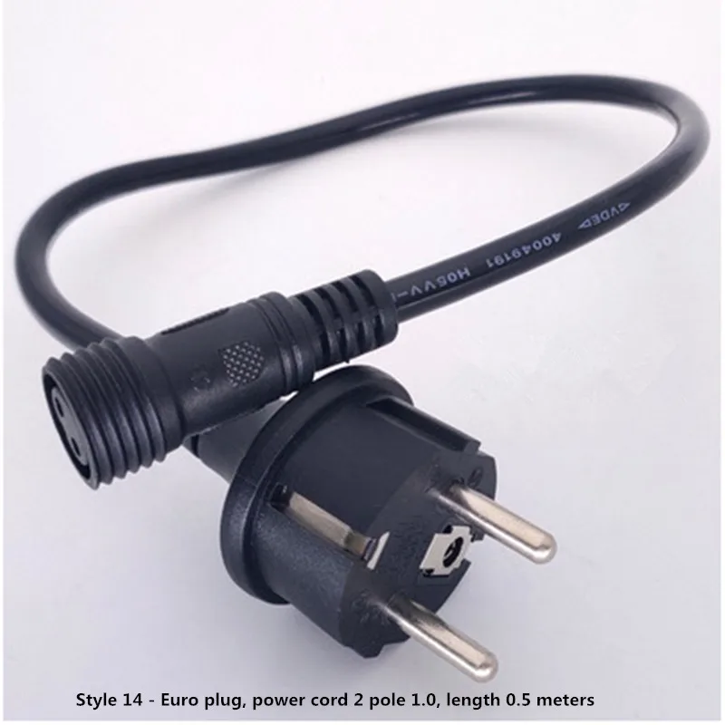 E27 LED Outdoor Waterproof Connector Sealing con Line Light String e27 portalampada filettato cavo di alimentazione a 2pin per Garden Farm