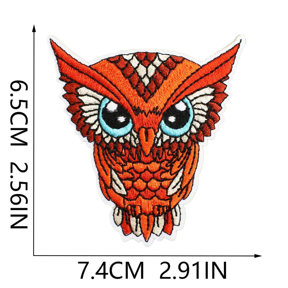 Ironing patch camping car fabric patch owl patch computer embroidery whale turtle embroidery patch T-shirt hoodie DIY decoration