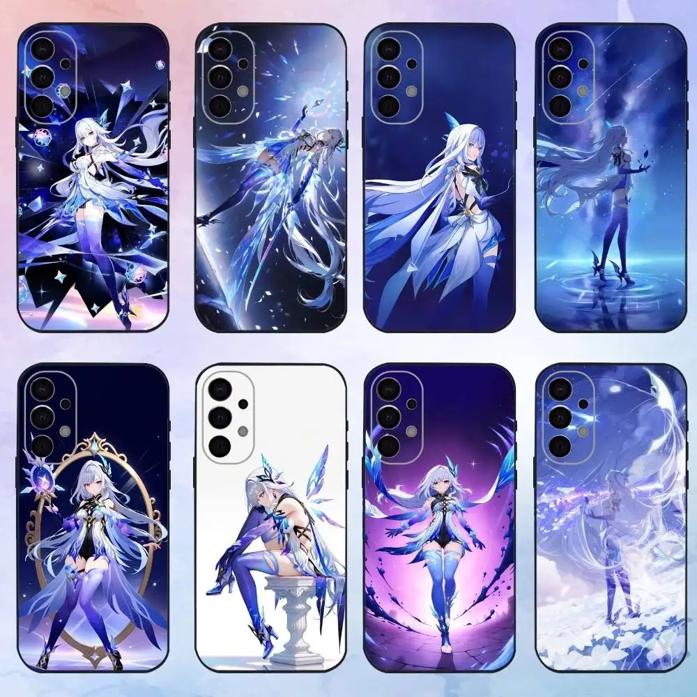 G-GENSHIN IMPACT S-Skirk Phone Case For Samsung S25,S24,S21,S22,S23,S30,Ultra,S20,Plus,Fe,Lite,Note,10,9,5G Black Cover #1