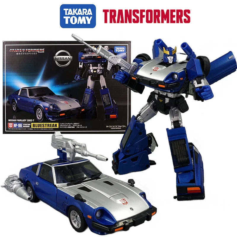 Takara Tomy Transformers Masterpiece MP-18B Bluestreak 12Cm Anime Original Action Figure Model Children's Toy Gift Collection