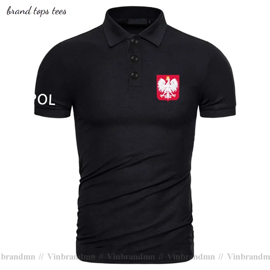 Poland Polish Pole POLAK POLSKA POL polo shirts men short sleeve white brands printed for country 2021 cotton nation team new 20