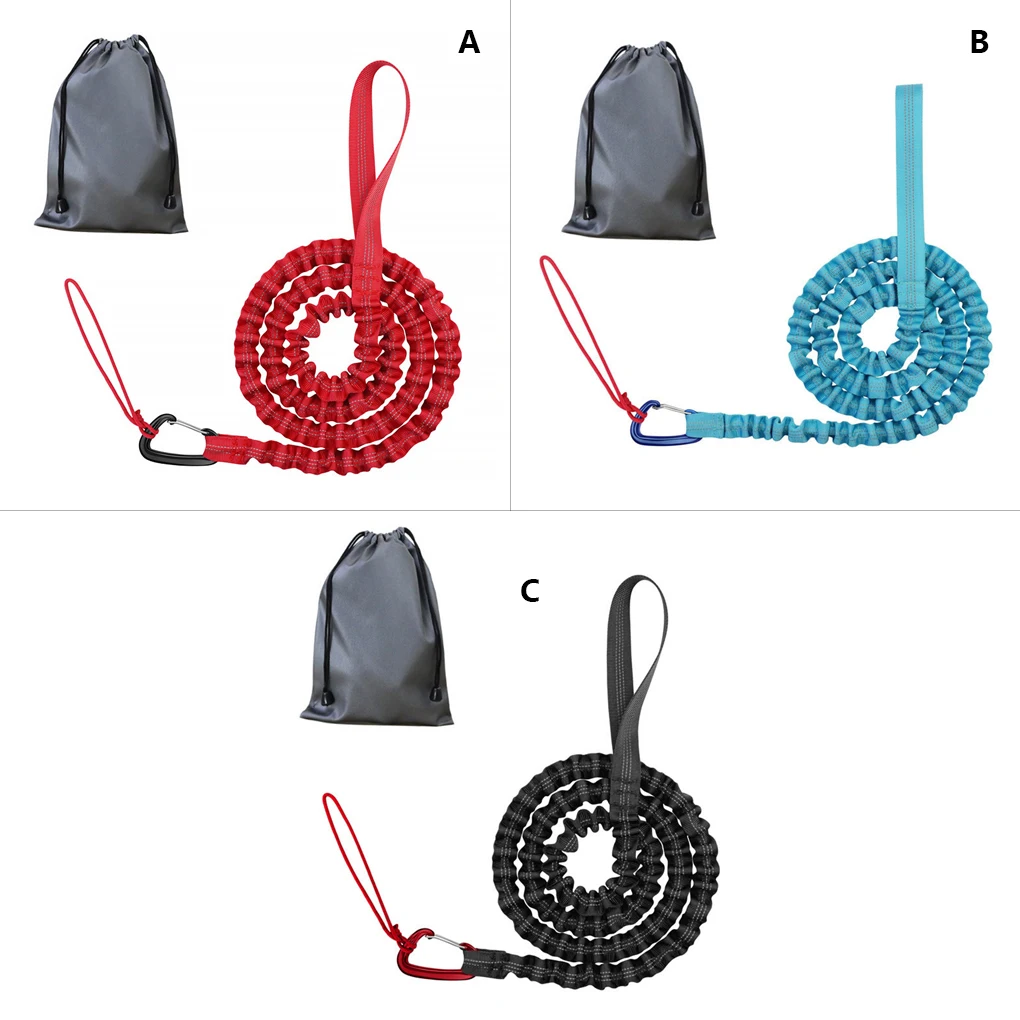 Bicycle Tow Rope Stretch Mountain Bike Traction Leash Parent-child Cycling Strap Outdoor Equipment with Storage Bag