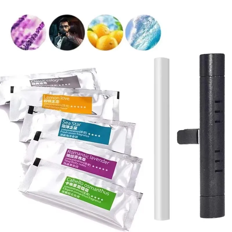 1/10/20pcs Air Freshener Car Hanging Perfume Pendant Essential Oil Empty Capsule Bottle Diffuser Perfume Decoration Car Styling