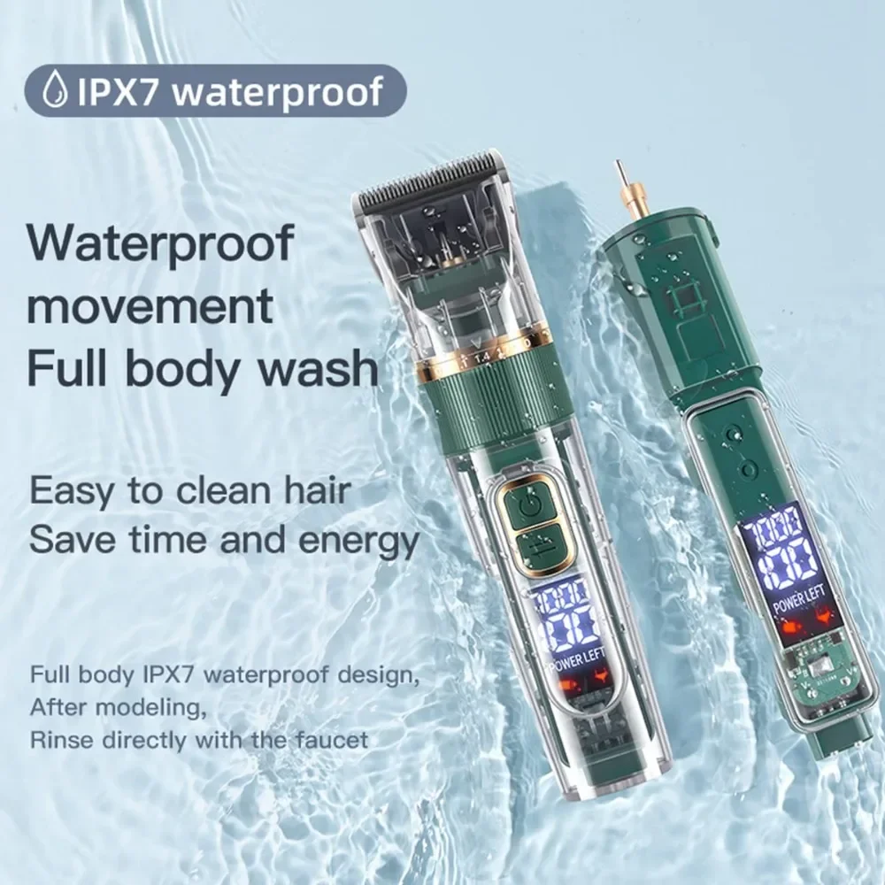 สัตว์เลี้ยงไฟฟ้าผมClipperสุนัขความงามPet Grooming Clipperเครื่องโกนหนวดTrimmersชุดกันน้ําอุปกรณ์ทําความสะอาดสําหรับสุนัขแมว