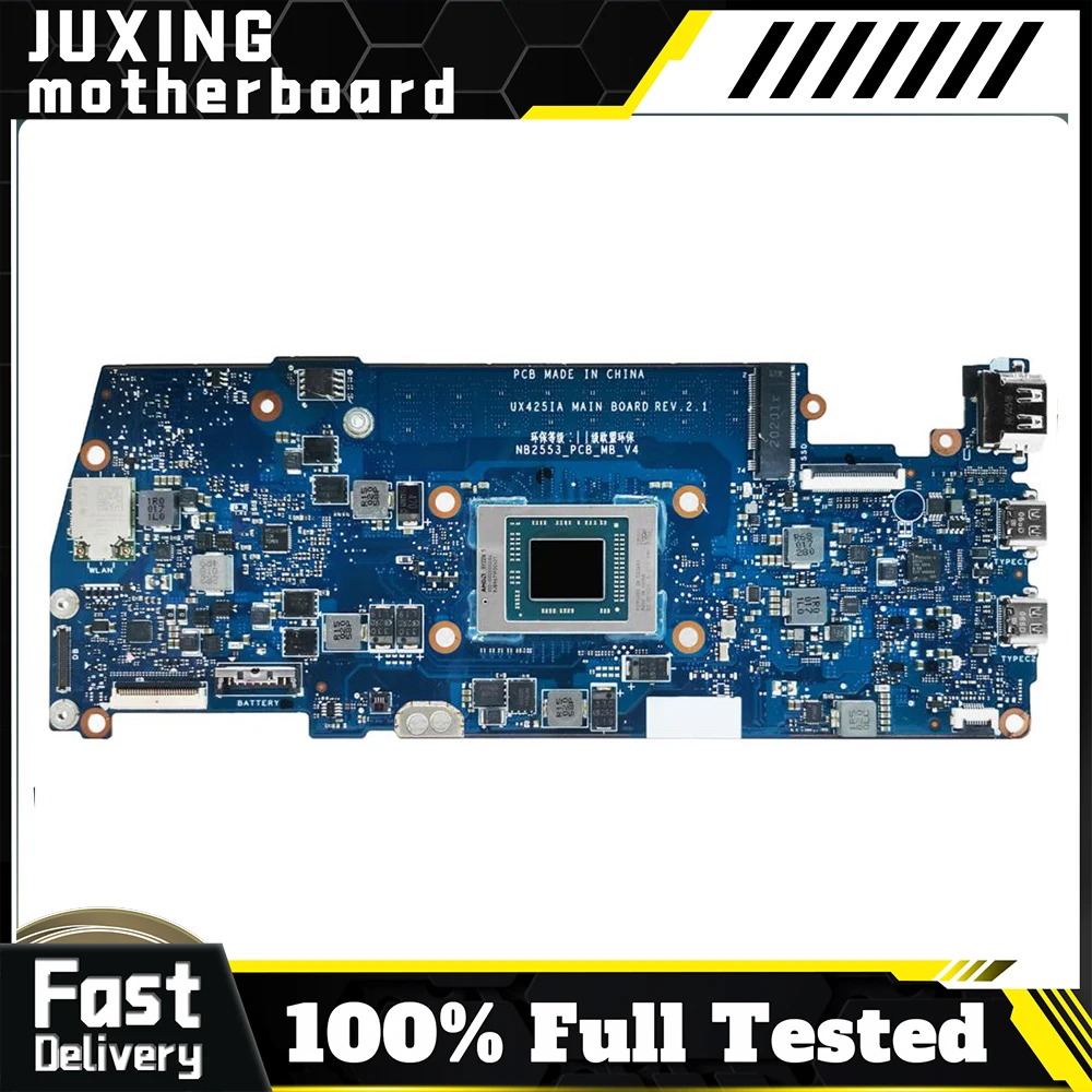 

UX425IA For ASUS ZenBook 14 UX425IA UX425UA UX425IAR UX425FA Notebook Motherboard Tested Laptop Mainboard