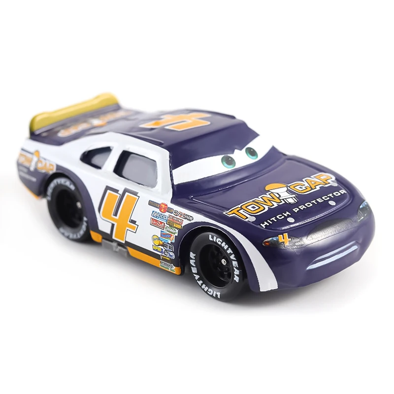 디즈니 픽사 자동차 2 3 소년 자동차 번개 맥퀸 금속 다이캐스트 합금 자동차 No.19 바비 스위프트 모델 장난감 자동차 어린이를위한 어린이 선물