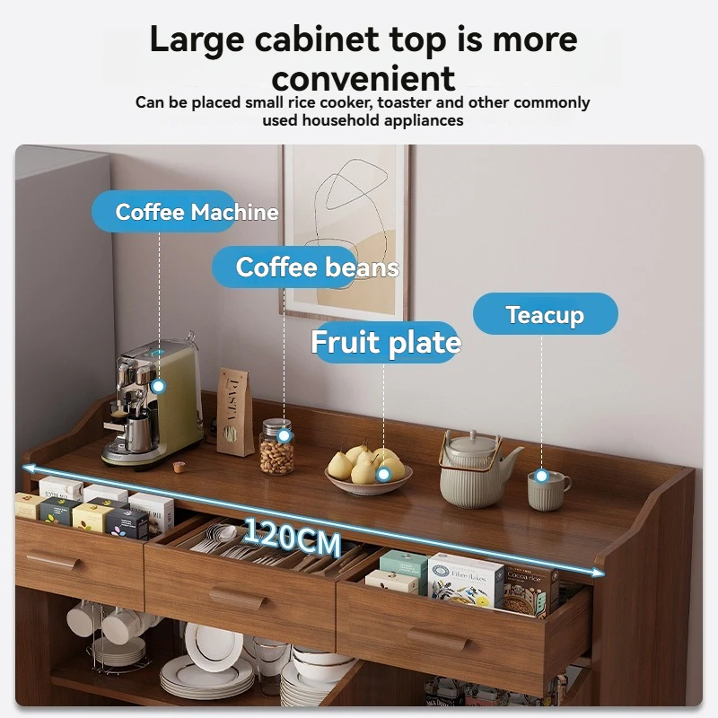 Kitchen dish storage cabinet, shelf, living room storage cabinet, wall mounted tea water cabinet, minimalist dining cabinet