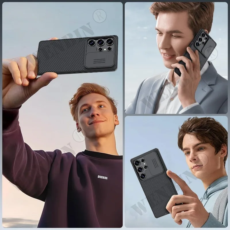 Case For Samsung S25 S24 S23 Ultra Plus CamShield Pro Magnetic Slide Camera Case Back Cover Protection Cover Capa Fundas