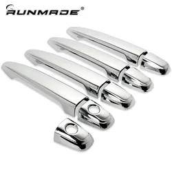 runmade 4 Chrome Door Handle Covers for Toyota 4RUNNER 2005-2008 / AVALON 05-08 / CAMRY 2007-2011 / SIENNA 05-2012 / TACOMA 2005