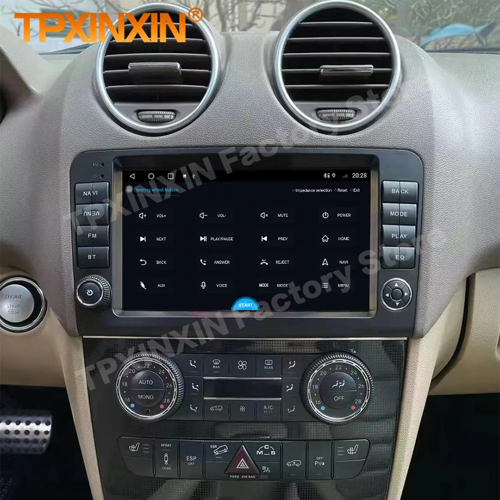 Multimedia Android 13 Player Auto Car Radio Stereo For BENZ ML 320 ML 350 W164 GL 2005 2006 2007 2008 2009-2012 GPS Head Unit