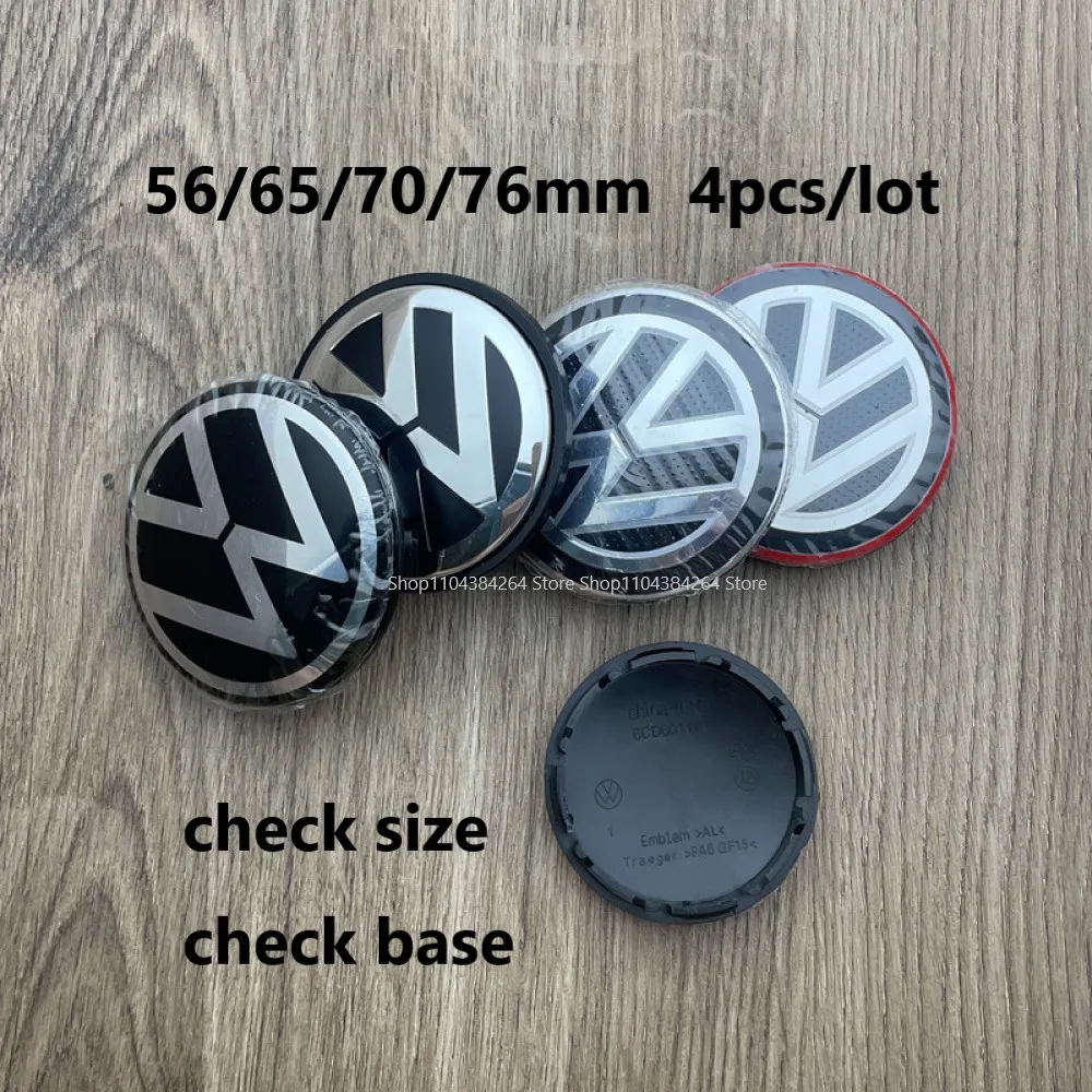 

4pcs 56/65/70/75mm Wheel Center Hub Caps For Volkswagen PASSAT LAVIDA Sagitar BORA JETTA GOLF POLO Lamando T-Cross TACQUA T-ROC