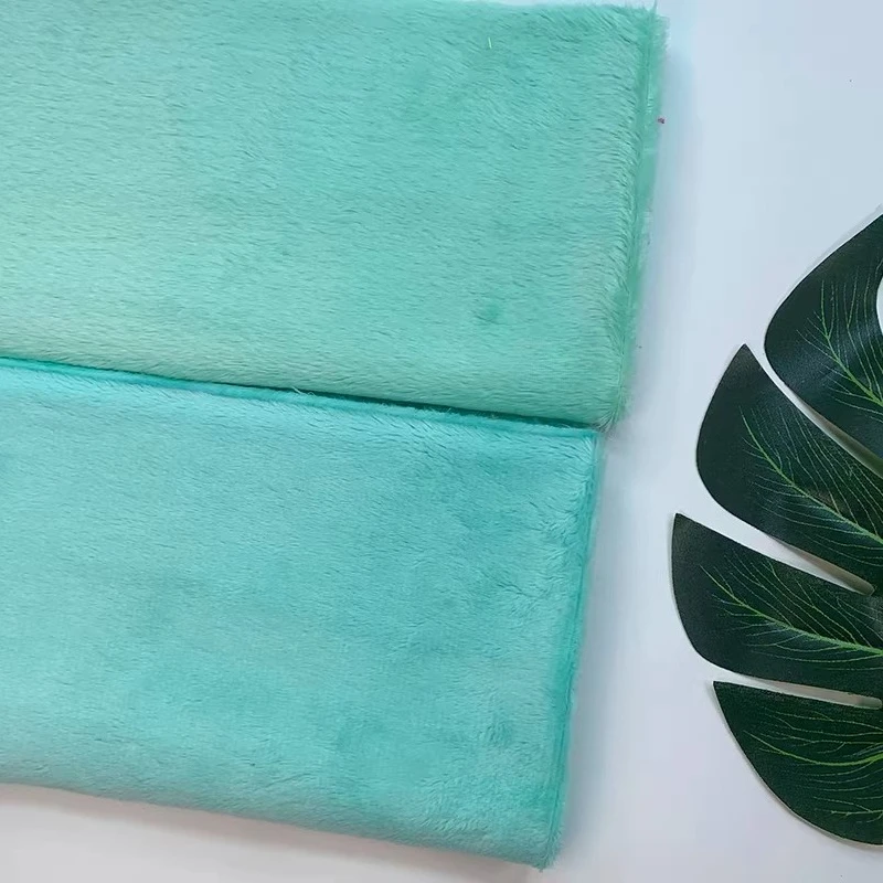 

Светло-зеленая длинная плюшевая теплая ткань для ручного шитья, дизайнерская мягкая хлопковая кукла, волосы, сделай сам, фон, декоративный материал