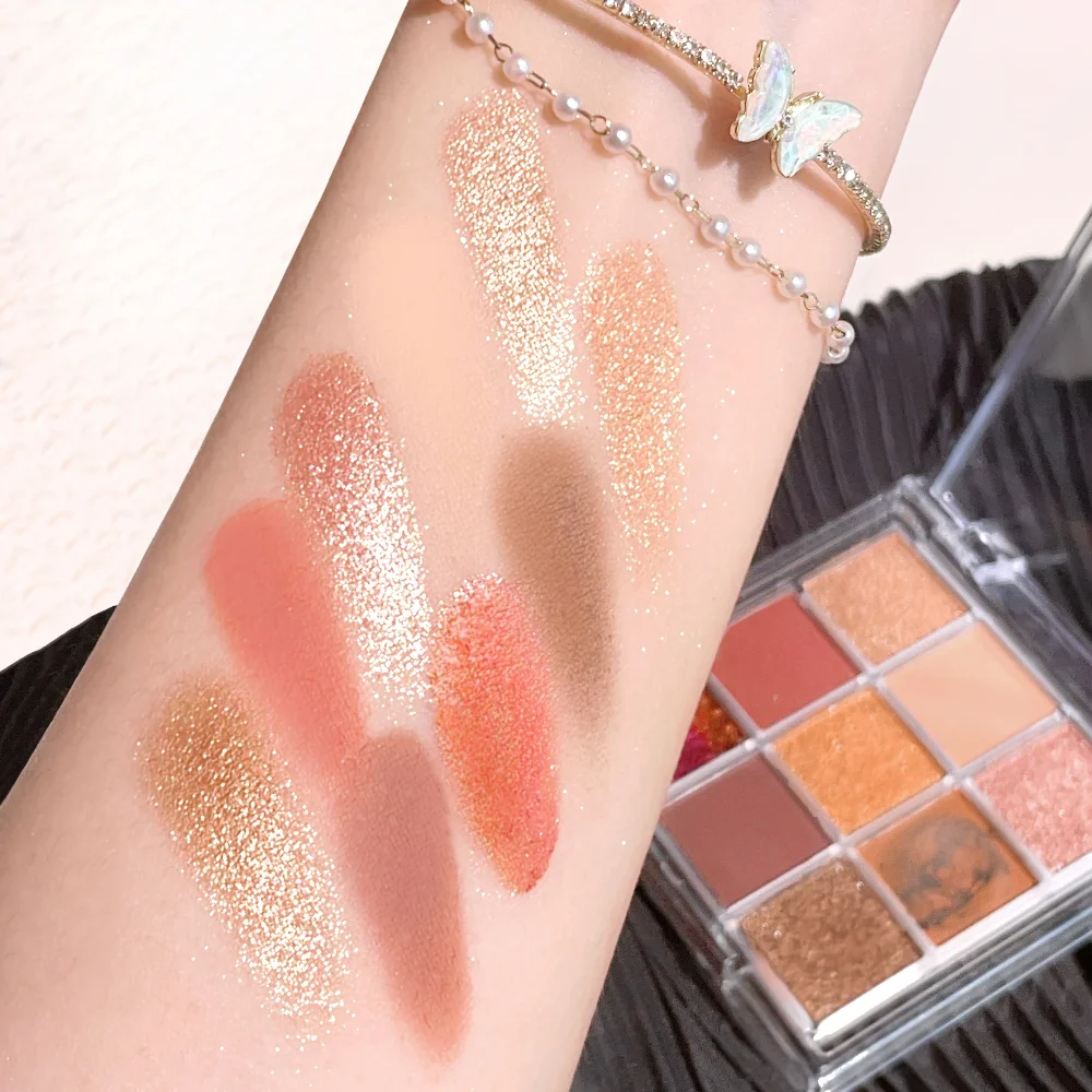 Long Wear Nude Gold Eyeshadow Palette Rose Gold Wheat Mattes Shimmers Holiday Collection