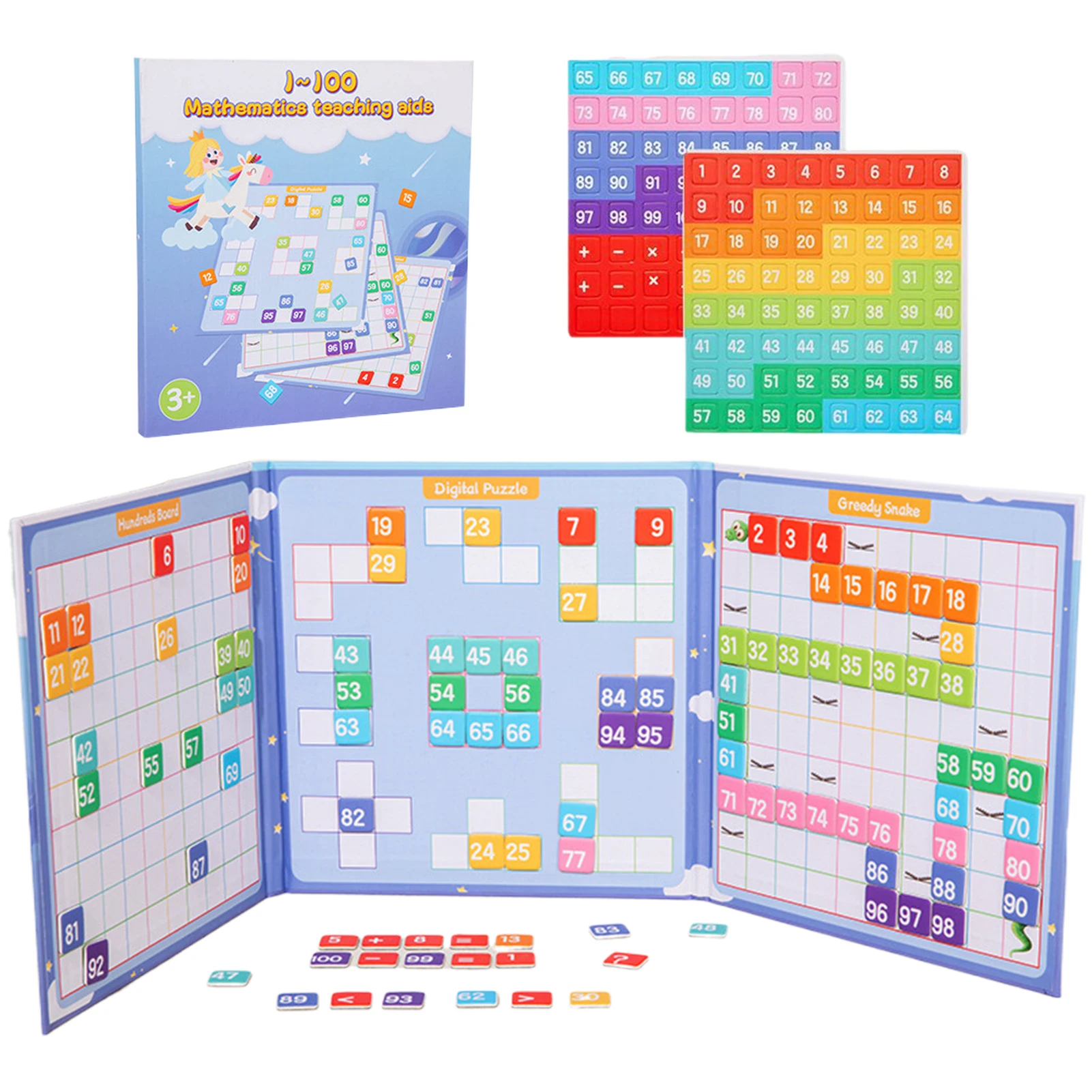 Magnetic Math Hundred Board Preschool Learning Activities Classroom Must-Have Interactive Learning Tool Chessboard Toys For Kids