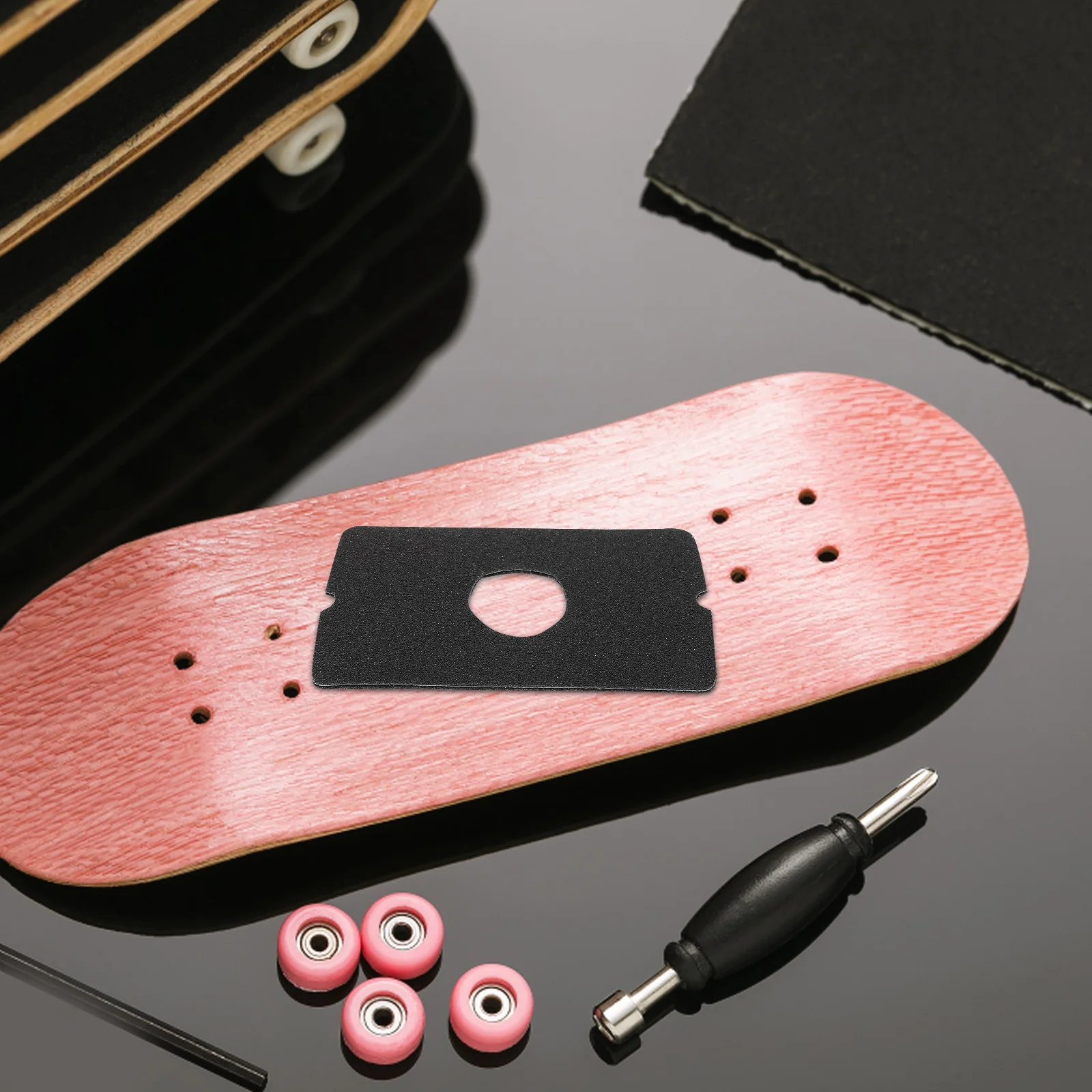 

Drift Board Sandpapers 1Pair Anti Slip Carborundum Material Easy Install for Skateboard Longboards Metal Sandpapers Block