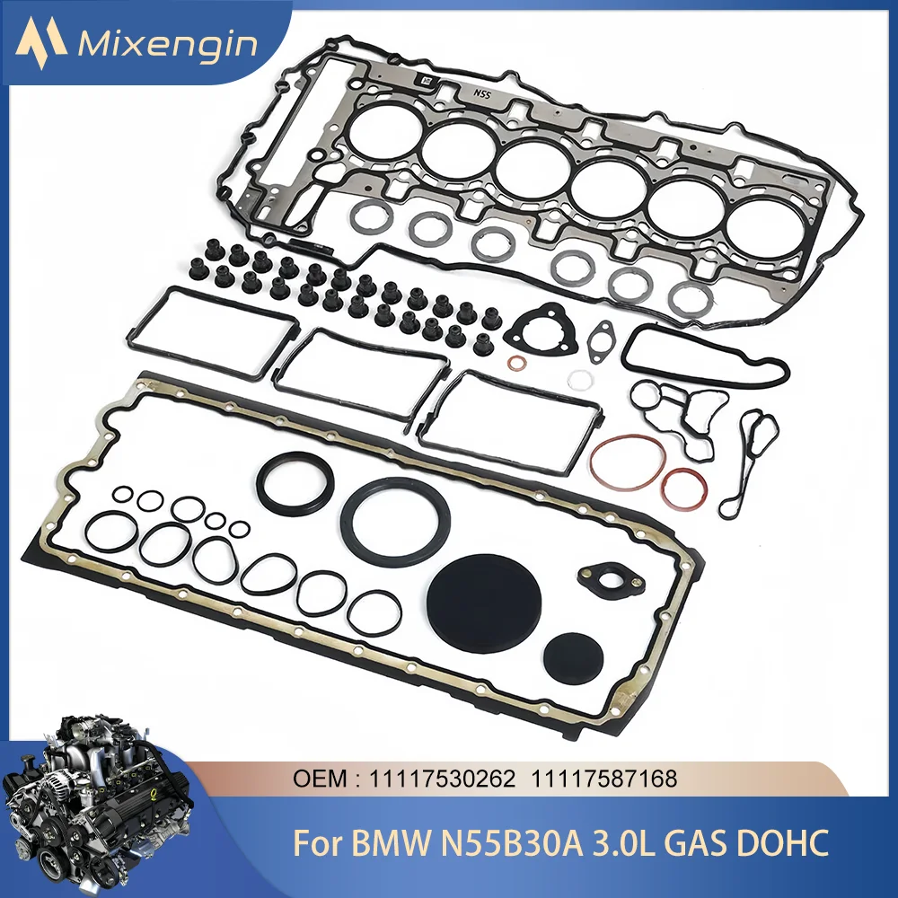 

Engine Parts Cylinder Head Gasket Kit Fit BMW N55B30 3.0L GAS DOHC For BMW 135i 335i 740i X1 M2 X3 X4 X5 X6 E82 E88 3.0 09-19