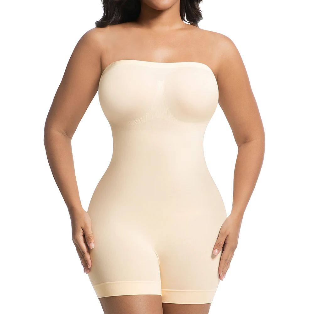 Body moldeador sin tirantes para mujer, Control de barriga, levantador de glúteos, moldeador de cuerpo, entrenador de cintura, ropa interior esculpida, ropa moldeadora