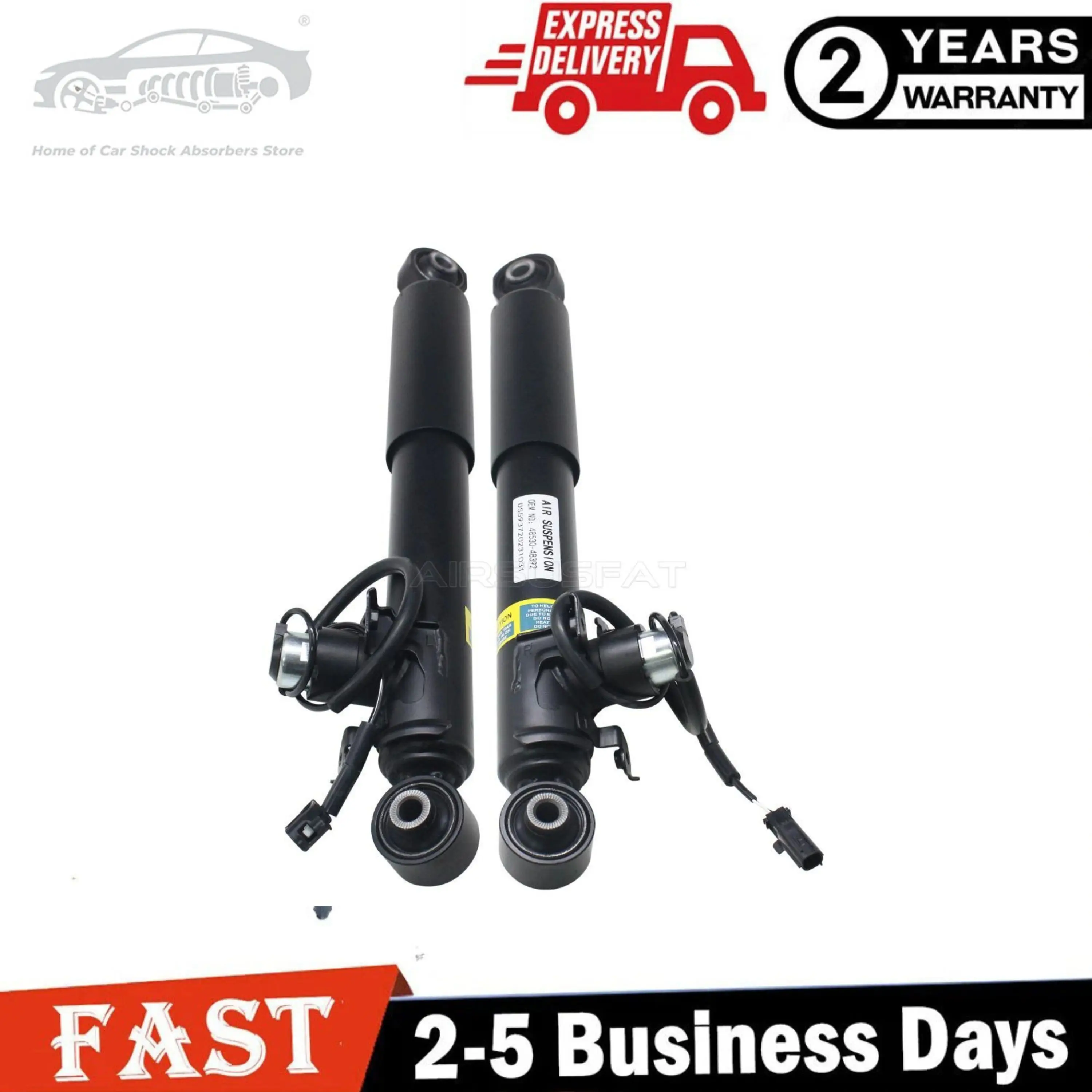Pair Rear Shock Absorber with Electric For Lexus RX350 RX450h 2015-2019 48540-48392 4854048392 ​48530-48392 4853048392