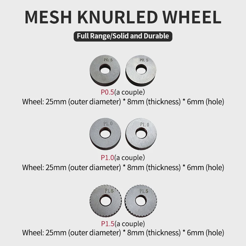 Imagem -02 - Inner Hole Embossing Wheel Reticulated Grain Knurling Knife Aço Lathe Tool Holder Hob 0.5 mm 1.0 mm 1.5 mm 20 mm x 18 mm Pcs