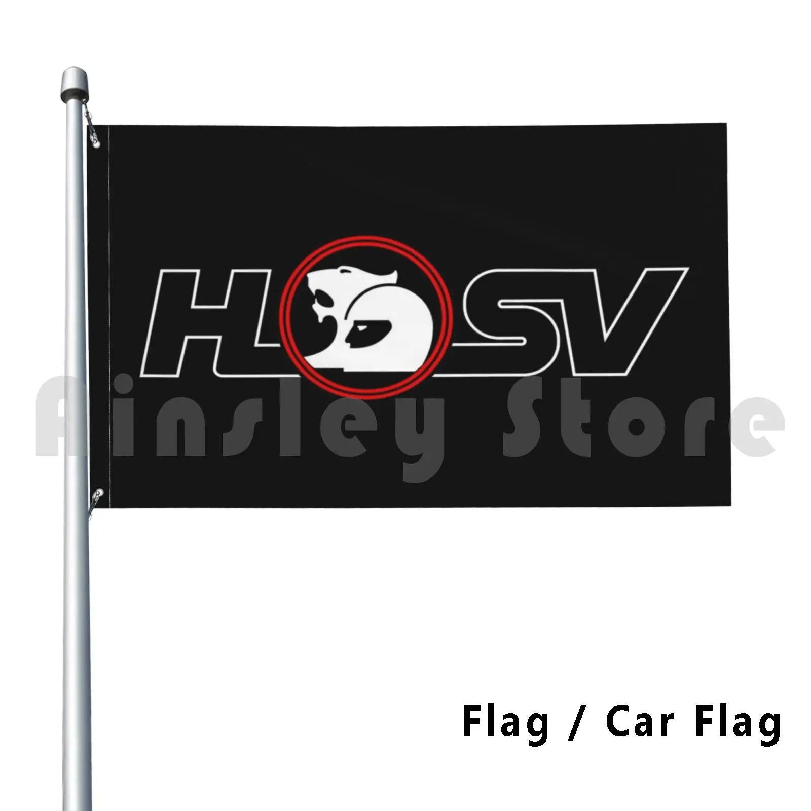 Hsv White Outline On Black Flag Car Flag Funny Hsv Holden V8 Ve Monaro R8 Vxr8 Gm Ls Australia Aussie